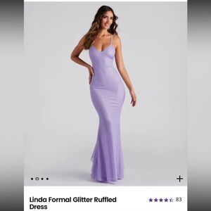 Beautiful purple glittery dress! Used for prom, worn once! Great condition.